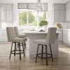 Amisco Hartman 26.5-in Swivel Counter Stool - Beige & Brown Woven Polyester - Dark Brown Metal 3 Amisco Hartman 26.5-in Swivel Counter Stool - Beige & Brown Woven Polyester - Dark Brown Metal -AMISCO Sales Shop 330655568 AlternateImage1 l