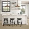 Amisco Warner 25-in Swivel Counter Stool - Grey Distressed Wood - Black Metal 3 Amisco Warner 25-in Swivel Counter Stool - Grey Distressed Wood - Black Metal -AMISCO Sales Shop 330655595 AlternateImage1 l