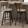 Amisco Symmetry Adjustable Stool - Beige Polyester - Brown Wood - Gun Metal -AMISCO Sales Shop 330655598 AlternateImage1 l