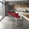 Amisco Americo 26.75-in Swivel Counter Stool - Red Polyester - Glossy Grey Metal 3 Amisco Americo 26.75-in Swivel Counter Stool - Red Polyester - Glossy Grey Metal -AMISCO Sales Shop 330655658 AlternateImage1 l