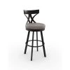 Amisco Washington 26-in Swivel Counter Stool - Taupe Grey Faux Leather - Dark Brown Metal 3 Amisco Washington 26-in Swivel Counter Stool - Taupe Grey Faux Leather - Dark Brown Metal -AMISCO Sales Shop 330655699 AlternateImage1 l