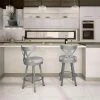 Amisco Washington 26-in Swivel Counter Stool - Cream Faux Leather - Glossy Grey Metal 3 Amisco Washington 26-in Swivel Counter Stool - Cream Faux Leather - Glossy Grey Metal -AMISCO Sales Shop 330655701 AlternateImage1 l