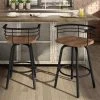 Amisco Brisk 29-in Swivel Bar Stool - Brown Distressed Wood - Black Metal 3 Amisco Brisk 29-in Swivel Bar Stool - Brown Distressed Wood - Black Metal -AMISCO Sales Shop 330655718 AlternateImage1 l