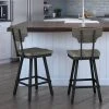 Amisco Ferguson 29.25-in Swivel Bar Stool - Grey Distressed Wood - Black Metal 5 Amisco Ferguson 29.25-in Swivel Bar Stool - Grey Distressed Wood - Black Metal -AMISCO Sales Shop 330762150 AlternateImage2 l