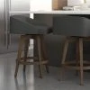 Amisco Carpenter 26.5-in Swivel Counter Stool - Charcoal Grey Polyester - Brown Wood 5 Amisco Carpenter 26.5-in Swivel Counter Stool - Charcoal Grey Polyester - Brown Wood -AMISCO Sales Shop 330762158 AlternateImage2 l
