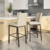 Amisco Perry Ann 30.25-in Bar Stool - Beige Quilted Fabric - Dark Brown Metal 4 Amisco Perry Ann 30.25-in Bar Stool - Beige Quilted Fabric - Dark Brown Metal -AMISCO Sales Shop 330762184 AlternateImage1 l