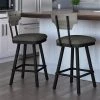 Amisco Gustavson 26.5-in Swivel Counter Stool - Medium Grey Faux Leather - Grey Distressed Wood - Black Metal 5 Amisco Gustavson 26.5-in Swivel Counter Stool - Medium Grey Faux Leather - Grey Distressed Wood - Black Metal -AMISCO Sales Shop 330762197 AlternateImage2 l