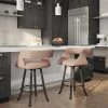 Amisco Metro 26.75-in Swivel Counter Stool - Soft Pink Fabric - Dark Brown Metal 4 Amisco Metro 26.75-in Swivel Counter Stool - Soft Pink Fabric - Dark Brown Metal -AMISCO Sales Shop 330762203 AlternateImage1 l