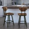 Amisco Ferguson 29.25-in Swivel Bar Stool - Brown Distressed Wood - Gun Metal 5 Amisco Ferguson 29.25-in Swivel Bar Stool - Brown Distressed Wood - Gun Metal -AMISCO Sales Shop 330762241 AlternateImage2 l